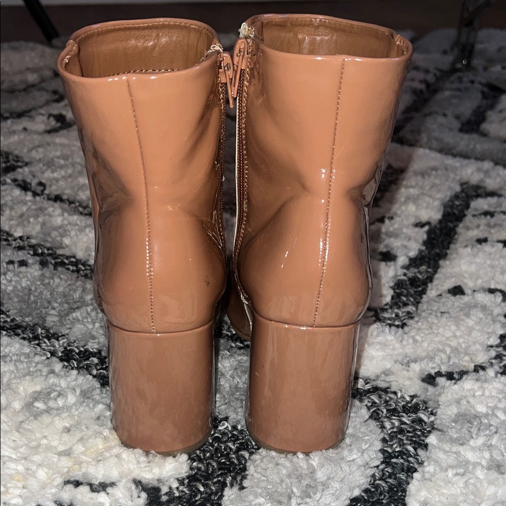 Elegant Tan Ankle Boots - Picture 2 of 2